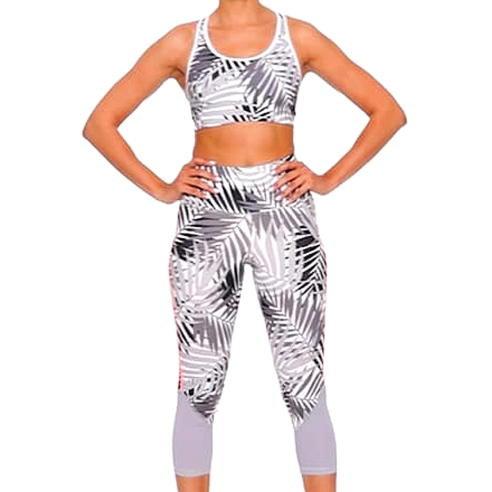 Old Navy Mesh Trim Compression Set, Sports Bra + Leggings